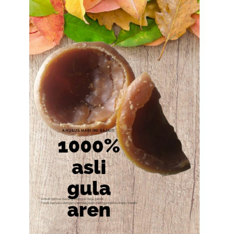 

gula aren asli 100% 1kg