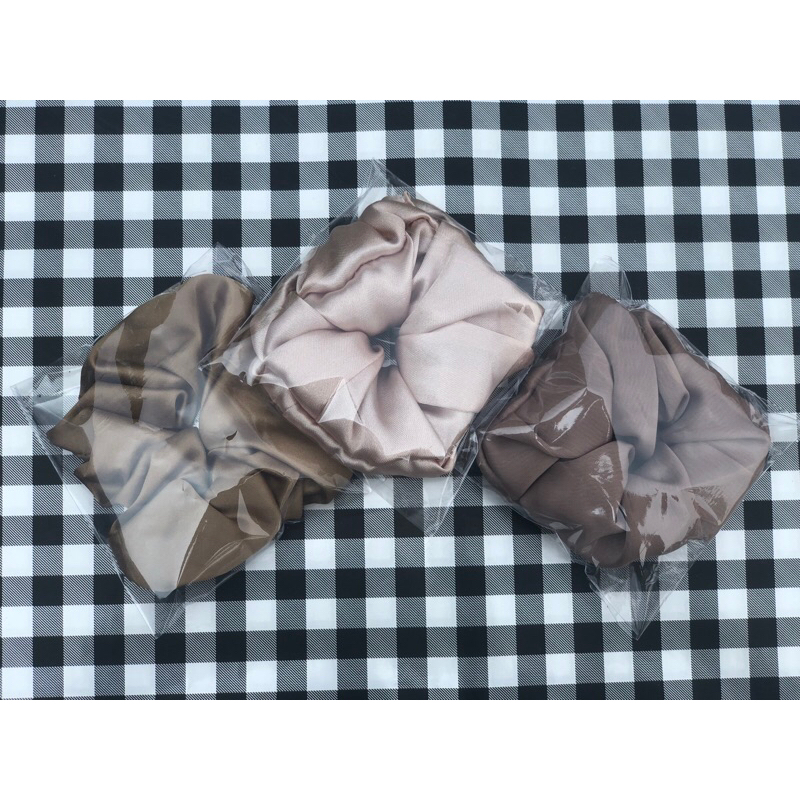 Scrunchie / Iket Rambut/ Tali Rambut/ Brukat Scrunchie/ Iket Rambut Korea PACKING PLASTIK