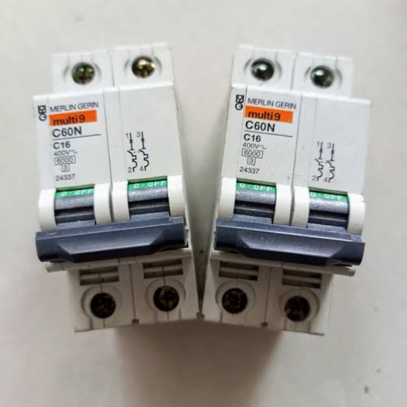 MCB MERLIN GERIN  C60N  2phas  6A , 10A , 16A , 25A , 32A , 50A , 63A ORIGINAL