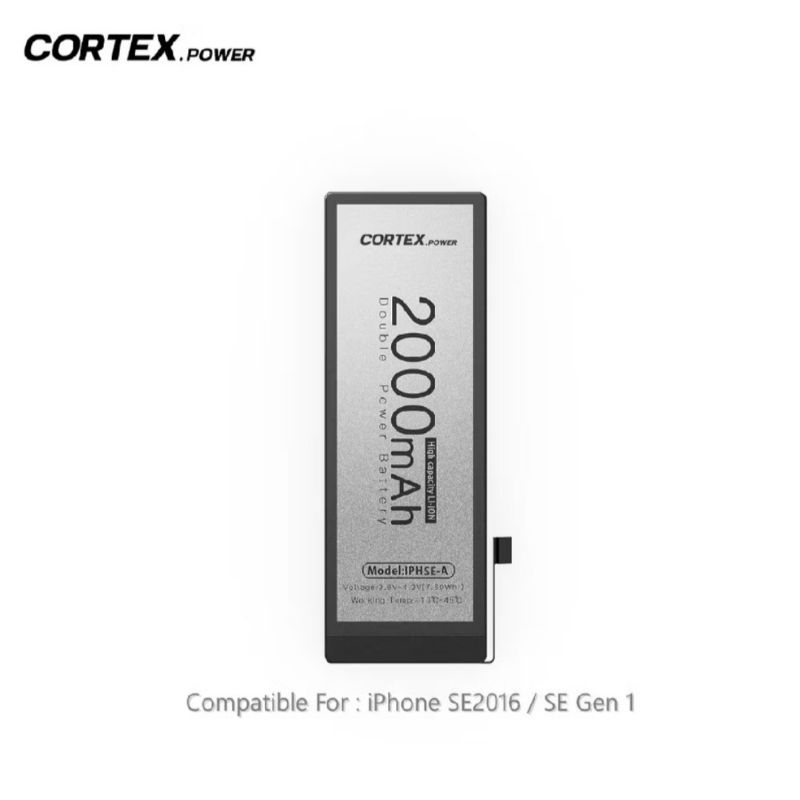 Baterai iPhone 5SE , SE 2016 , SE Gen 1 Original Double Power IC High Capacity Batrai Battery Ori Co