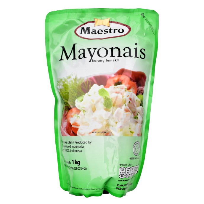 

MAESTRO MAYONAISE / MAYONAIS / LIGHT KURANG LEMAK 100g - 500g - 1kg / Mayonnaise / Saus Mayo / Mayo Instant / Mayonaise