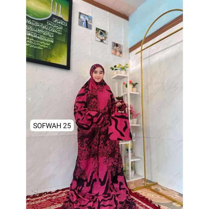 TERBARU Mukena Dewasa Mukena Sofwah Batik Terusan