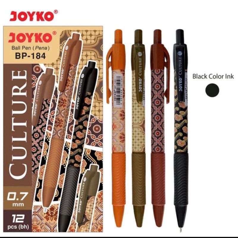 

Pulpen / Gel Pen Joyko GP-181 Batique 0.5mm / 1 BOX 12 PCS