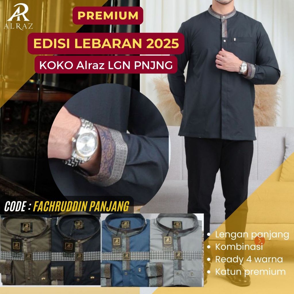 Koko Alraz Katun Premium Lengan Panjang Fachruddin
