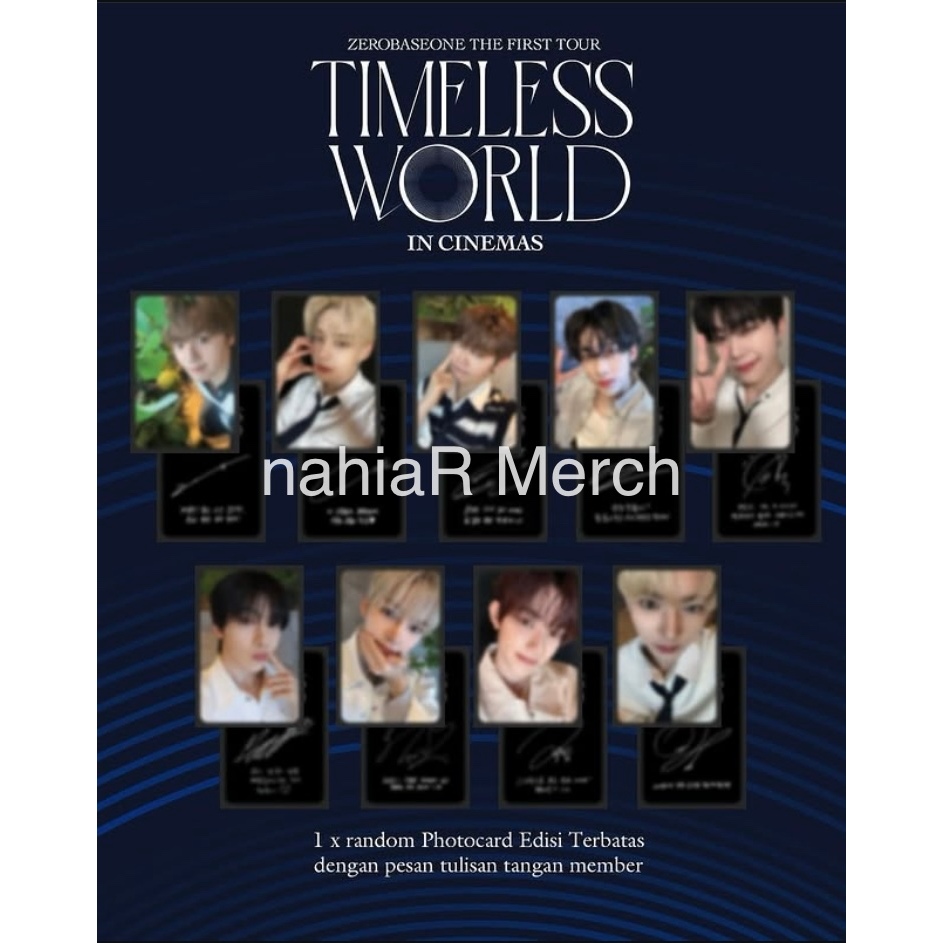 ZEROBASEONE THE FIRST TOUR [TIMELESS WORLD] IN CINEMAS x CGV Official Photocard