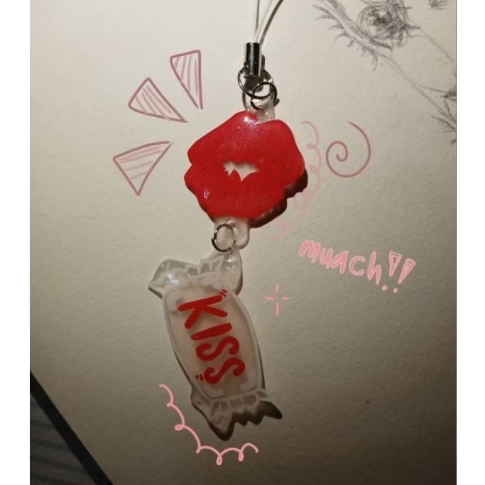 DIY keychain | shrink paper