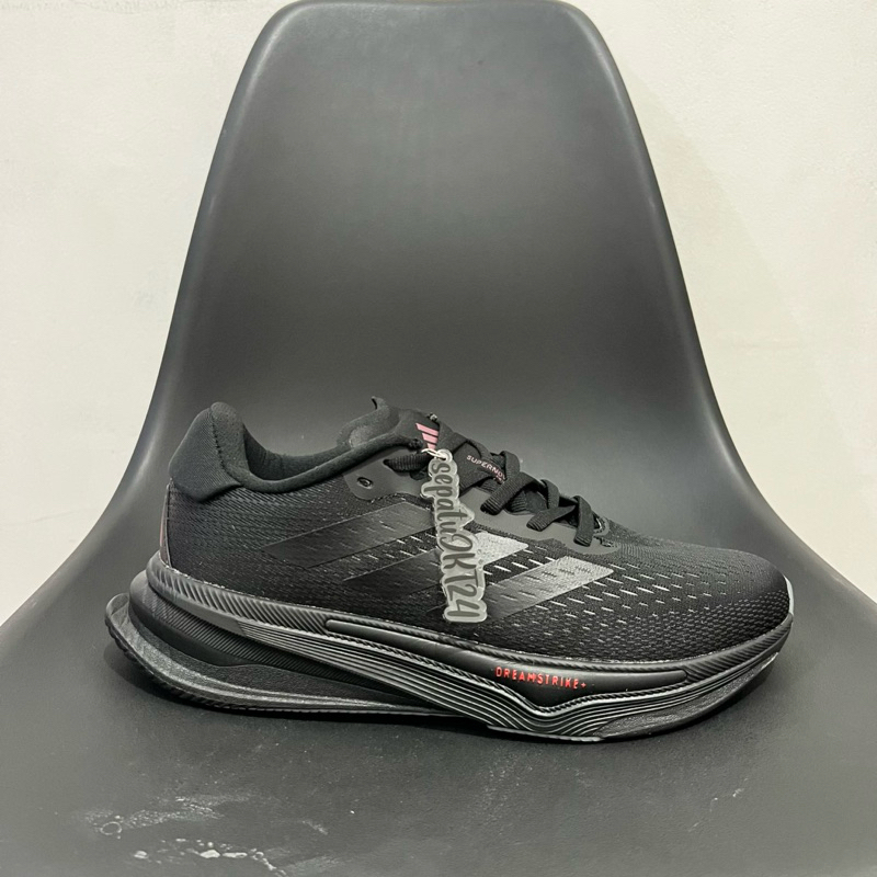 Sepatu Lari Adidas Supernova All Black Premium Original
