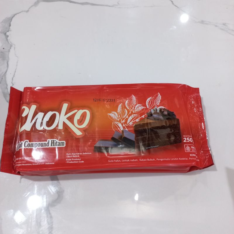 

CHOKO/ COKELAT COMPOUND HITAM/ COKELAT BATANG 250gr