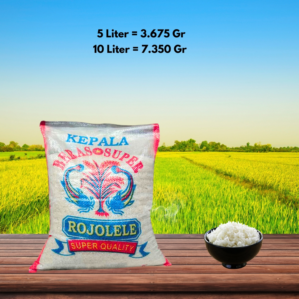 

BERAS ROJOLELE 5 LITER - 10 LITER BY PURI DHAMAR BERAS PULEN