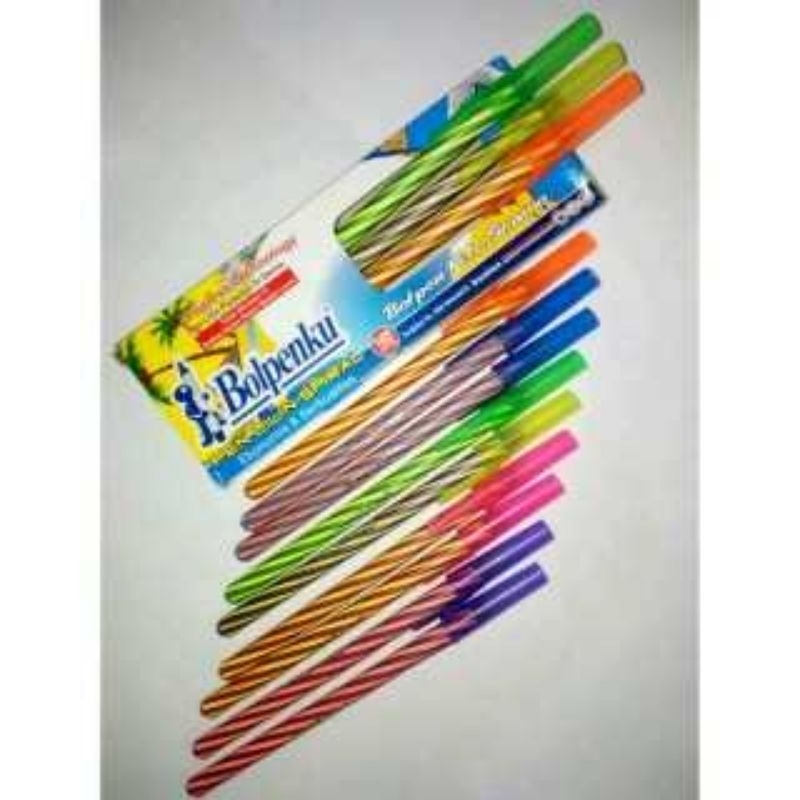

(12pcs) Pulpen ulir Bolpenku 1 lusin / pulpen ulir / tinta hitam murah