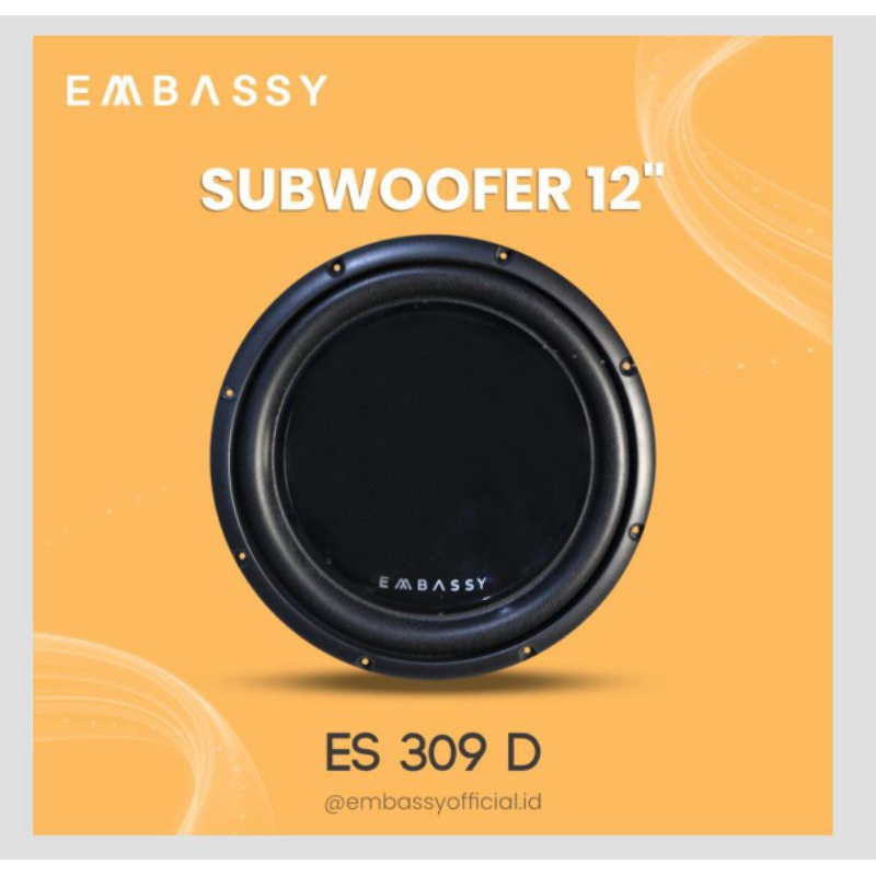 Subwoofer Embassy ES 309 D - 12 inch Subwoofer Embassy