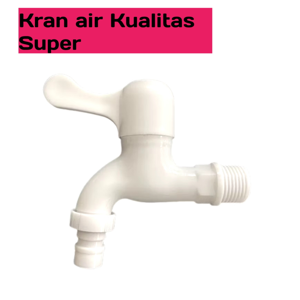 Kran Air | keran air plastik PVC |Kran air tembok super awet 1/2"