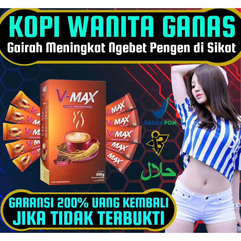 

kopi v-max minuman serbuk rasa cokelat vmax original wanita gairah stamina rilex