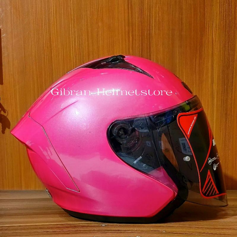 Helm Njs Kronos Pink | Helm Half face