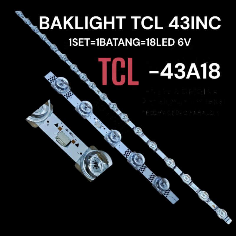 BACKLIGHT TCL 43INC 43A18
