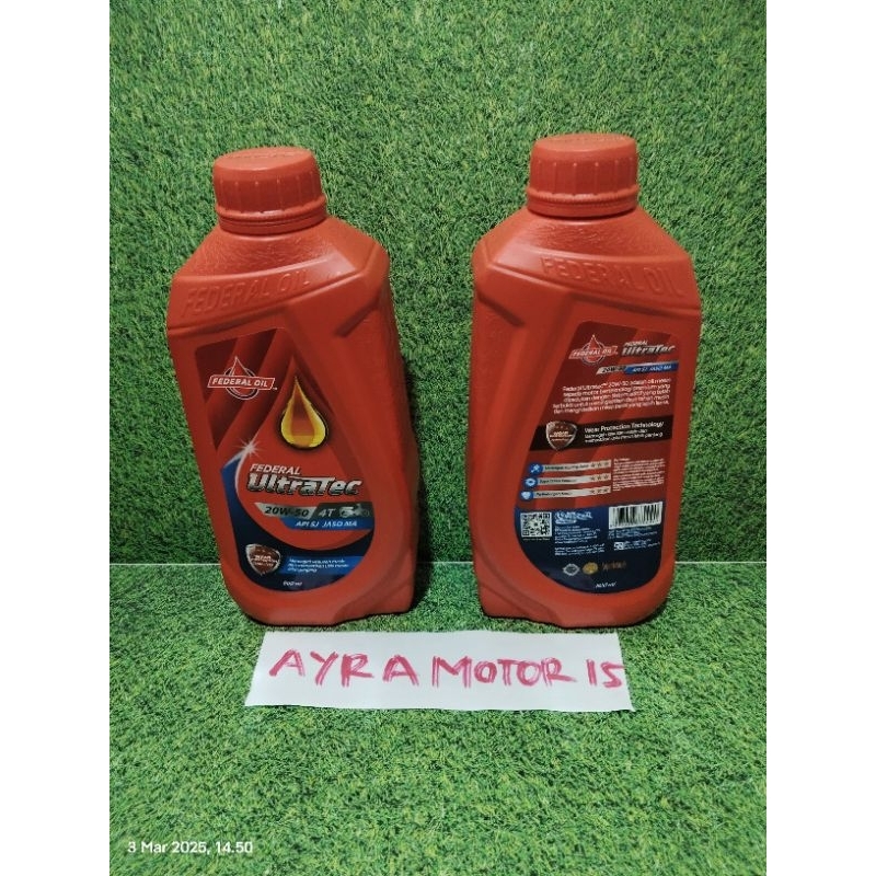 OLI / OIL FEDERAL ULTRATEC 0,8 PELUMAS OLI MESIN MOTOR BEBEK UNIVERSAL SUPRA KARISMA VEGA