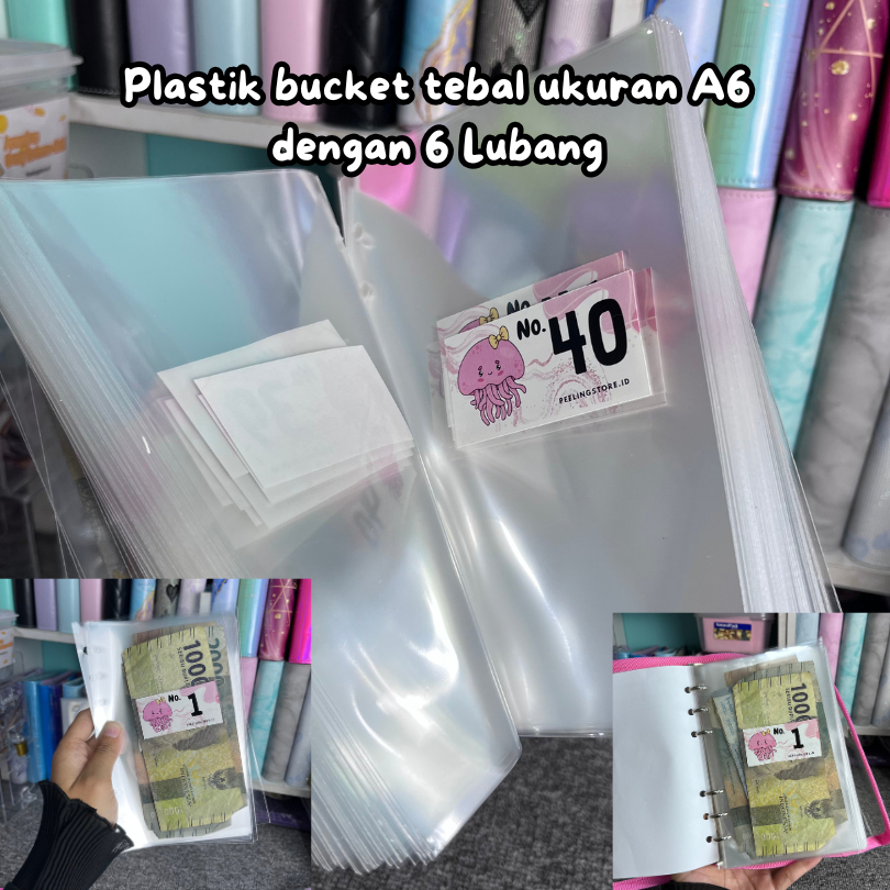 

Zipper Binder A6 Bahan Plastik Lubang Di Bagian Atas
