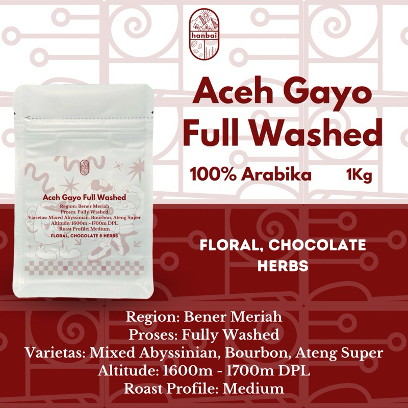 

BIJI KOPI ARABIKA ACEH GAYO FULL WASHED (1Kg)