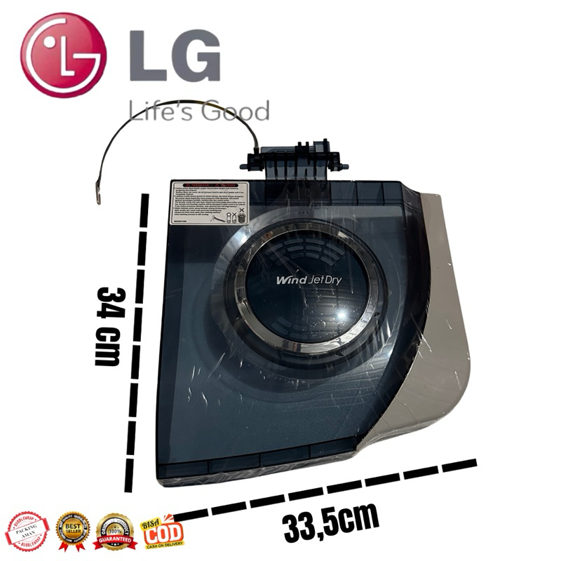 tutup pintu spin mesin cuci LG 2 tabung original  varian 1