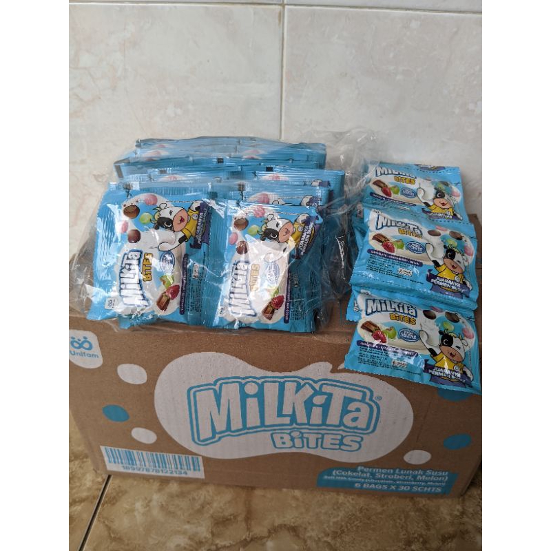 

Permen Milkita Bites Renceng 1bag isi 8gr x 30pcs