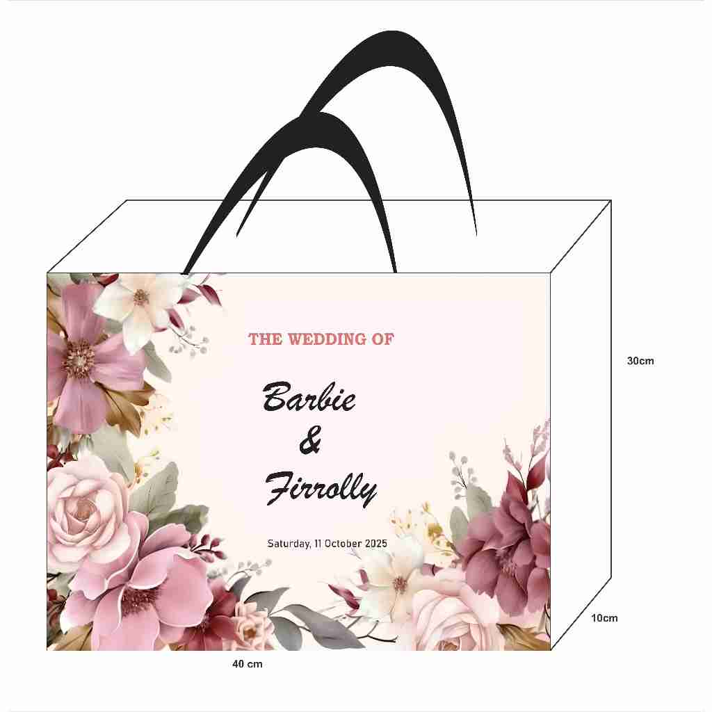 

Paper Bag Custom p x l x t = 40 x 10 x 30