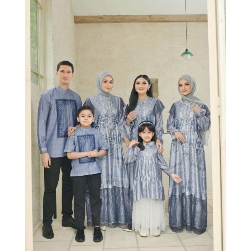 CAMELLIA Dress Vanilla Hijab in Blue