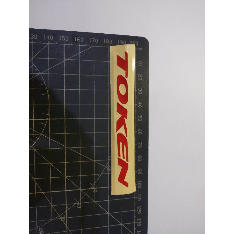 

stiker cutting token