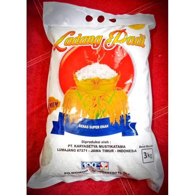 

Beras Super Enak Ladang Padi 3 Kg cocok untuk zakat.