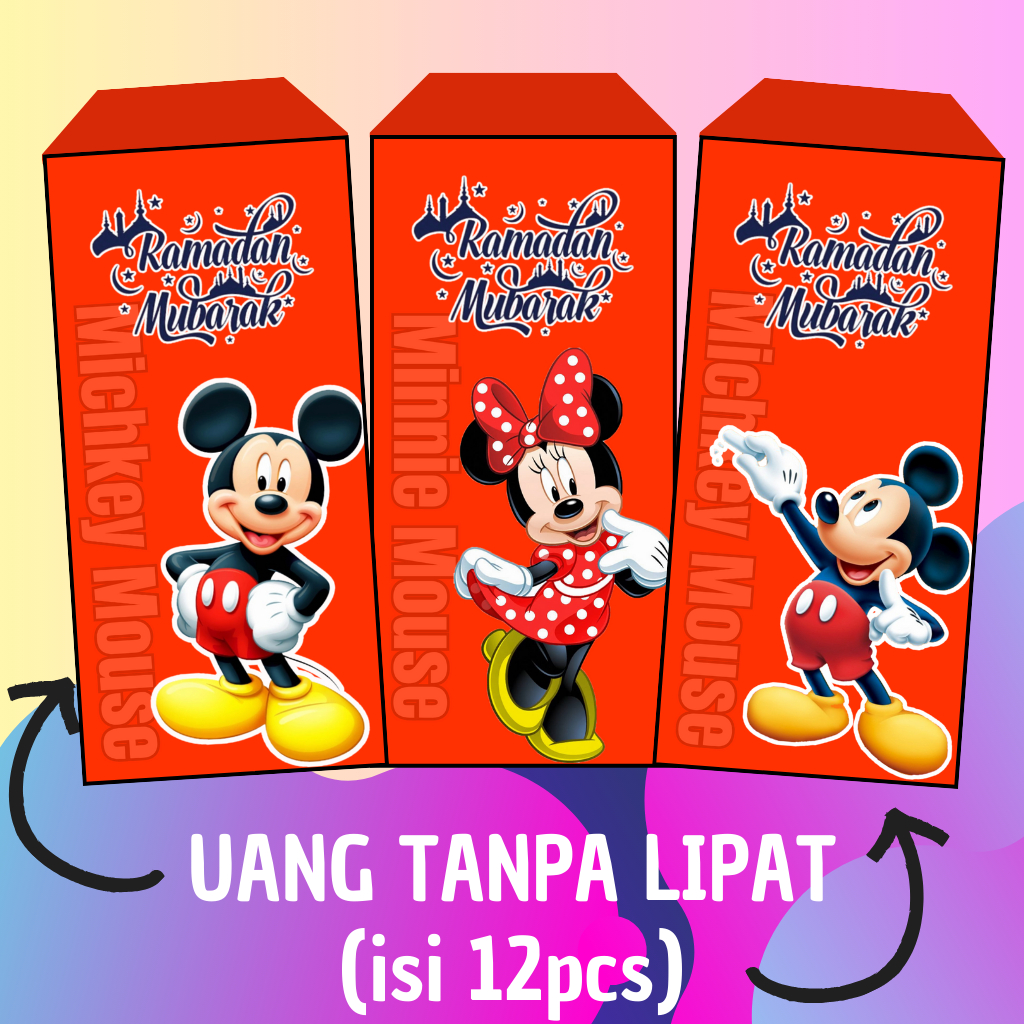 

AMPLOP LEBARAN KARAKTER MICKEY MOUSE ISI 12 PCS / AMPLOP ANGPAO LEBARAN IDUL FITRI 2025 BESAR ISLAMI / EID MUBARAK / AMPLOP LEBARAN / AMPLOP IDUL FITRI GLOSSY TEBAL / EID ENVELOPE / AMPLOP ESTETIK 2025 / IDUL FITRI CUTE RUSTIC TERBARU / MARHABAN YA RAMADH