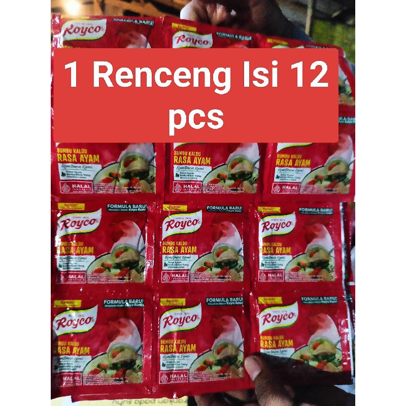 

[MURAH BANGET] Royco Ayam 8 gram Baru 1 renceng Isi 12 sachet