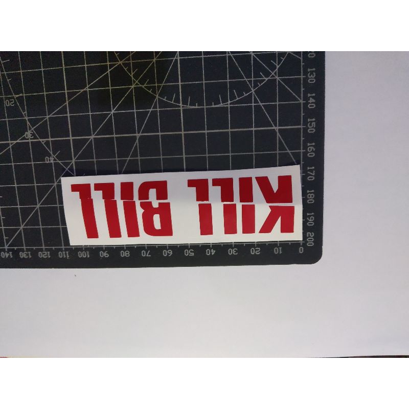 

stiker cutting kill bill