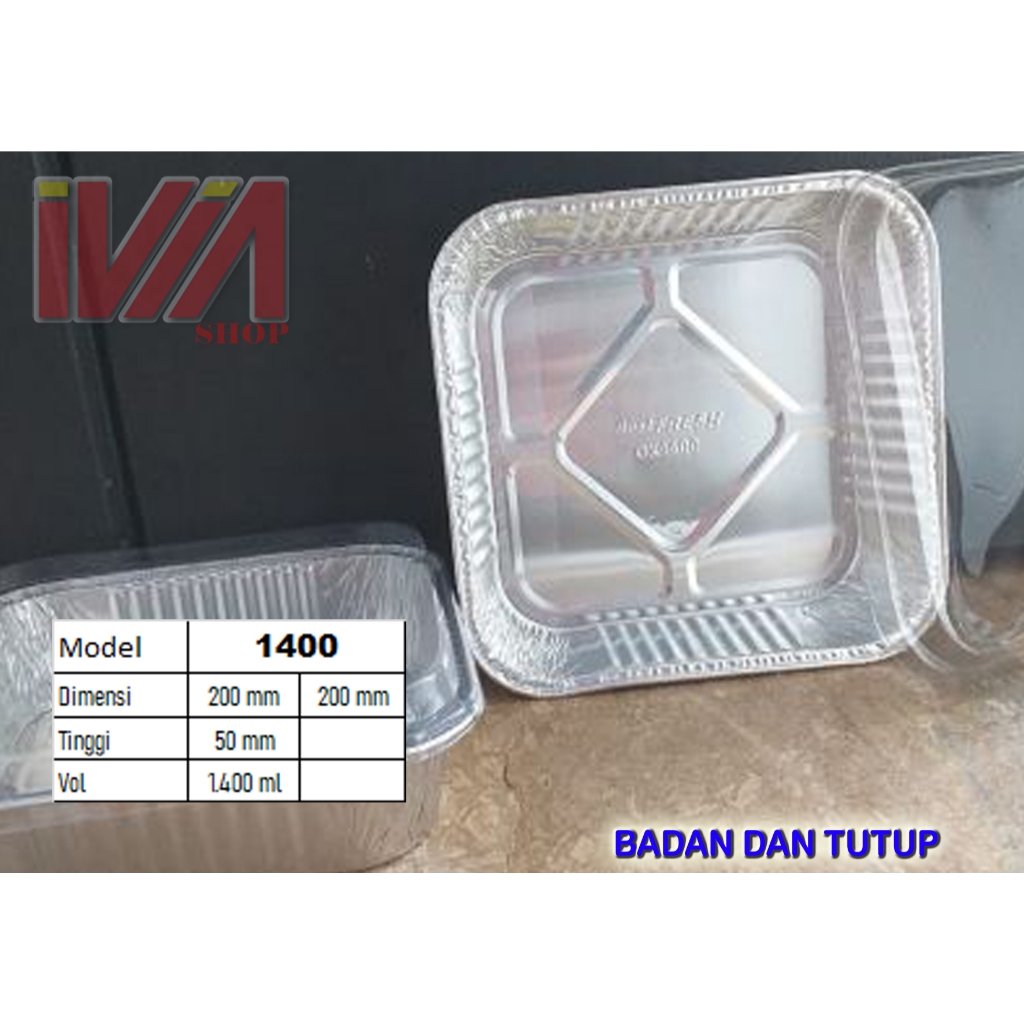 OX 1400 + TUTUP ALUMUNIUM FOIL CUP