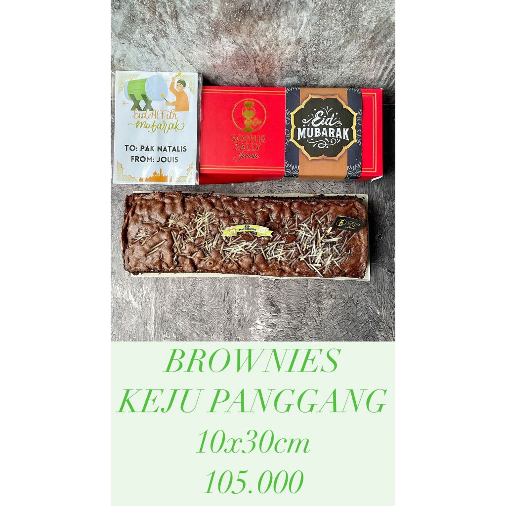 

Brownies Keju Panggang - Hampers Idul Fitri / Paket Lebaran - READY