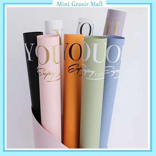 

20 Lembar Flower Wrapping Cellophane Everyday I love you Kertas buket Bunga Kb6109