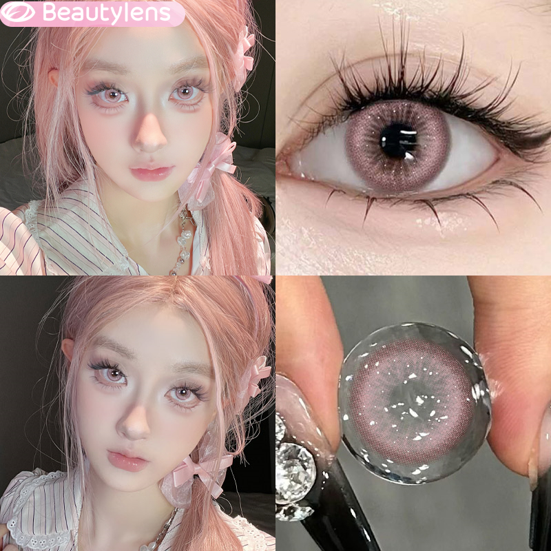 （✅NEW) BEAUTYLENS Dancing Star Pink 14.2mm normal softlens lensa kontak warna Colored Lens 6bulan
