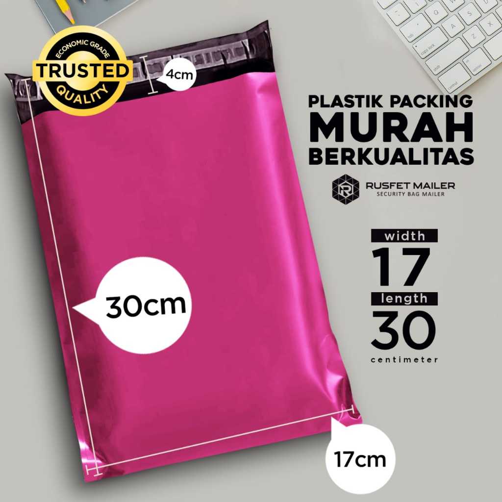 

POLYMAILER AMPLOP PACKING ONLINE TERMURAH - ISI 100 LEMBAR 17 X 30 Red Fanta