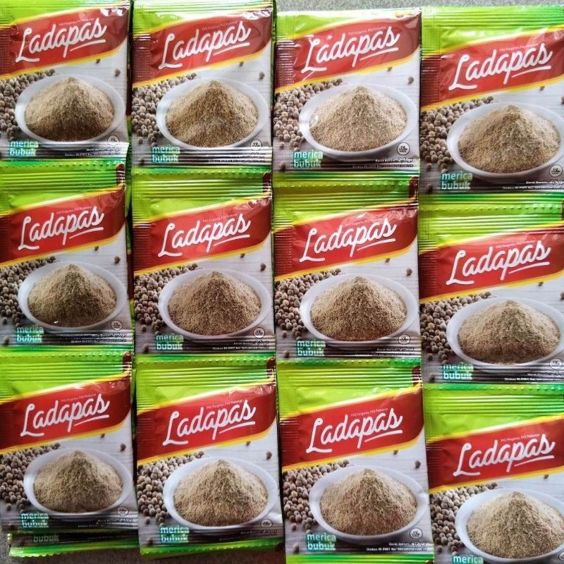 

Lada Bubuk Ladapas Tabura 1 Renceng Isi 12 Sachet/ Merica Bubuk Tabura/ Merica Bubuk/ Bumbu Masak Praktis