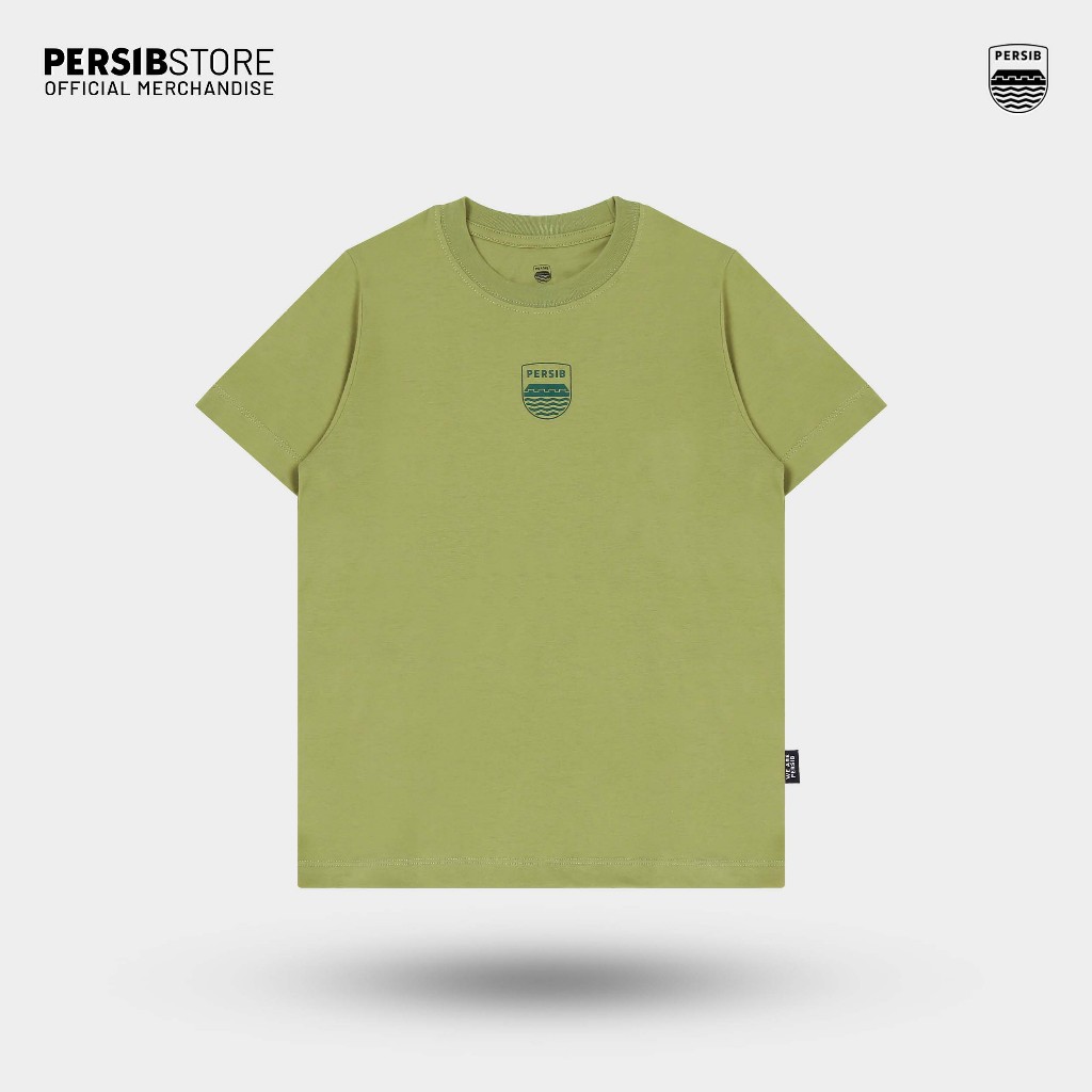 TSHIRT PERSIB LOGO BASIC KIDS OLIVE GREEN