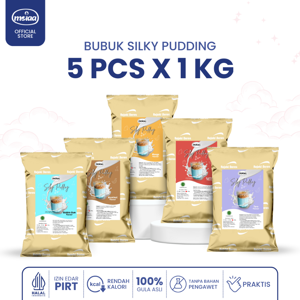 

MOIAA - Paket Hemat 9 - Silky Pudding MOIAA 1 Kg Isi 5pcs