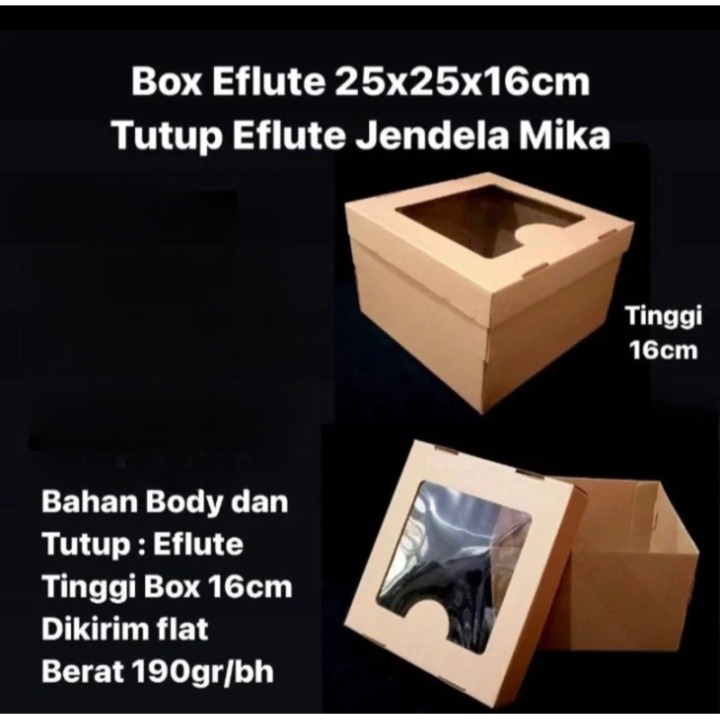 

Box Corrugated Tutup Duplex Dus Hampers Mix Flower 25x25x16cm