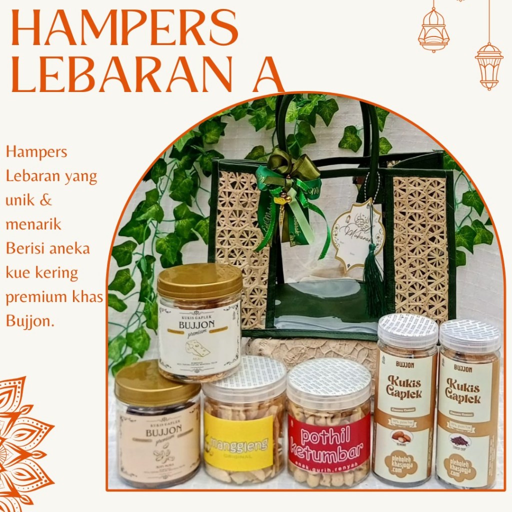 

Paket Hampers Lebaran Idul Fitri/Parcel Premium Unik Menarik Kekinian Gluten Free Snack Kue Kering