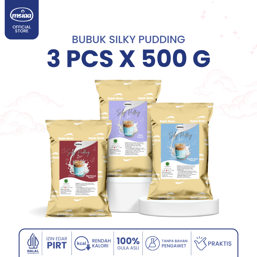 

MOIAA - Paket Hemat 6 - Silky Pudding MOIAA 500 gram Isi 3pcs