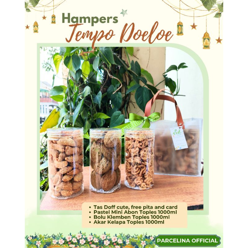 

HAMPERS TEMPO DOELOE | TOPLES 1000ML AKAR KELAPA, BOLU KLEMBEN & PASTEL ABON MINI