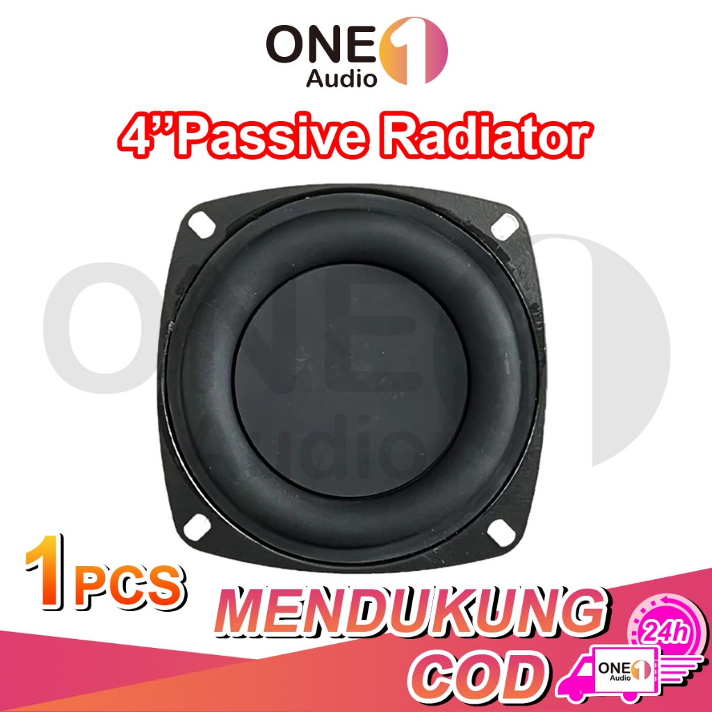 OneAudio Speaker 4 inci Radiator Pasif Radiator Pasif 4 inci Tweeter 4 inci Subwoofer Speaker Mobil
