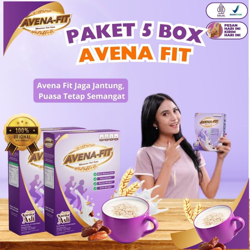 

Paket 5 Box Avena - Fit Ampuh Atasi Kolesterol Jahat dan Menjaga Kesehatan Jantung