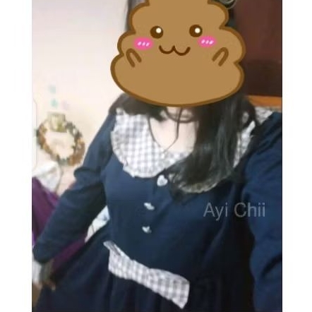 Preloved daily Dress cute Lolita kawaii japan korean ukuran jumbo
