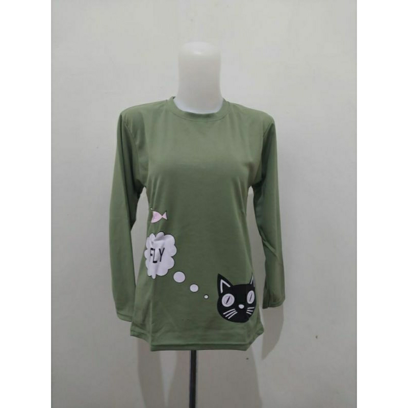 Atasan Kaos Remaja Sage Green