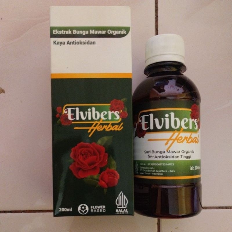 

Elvibers kemasan botol herbal