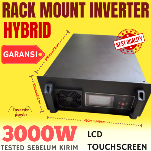 Inverter 3000W 48V Rack mount Offgrid 3Kw Metode Low Frequency Inverter UPS Rack Mount 3000W LCD Lay