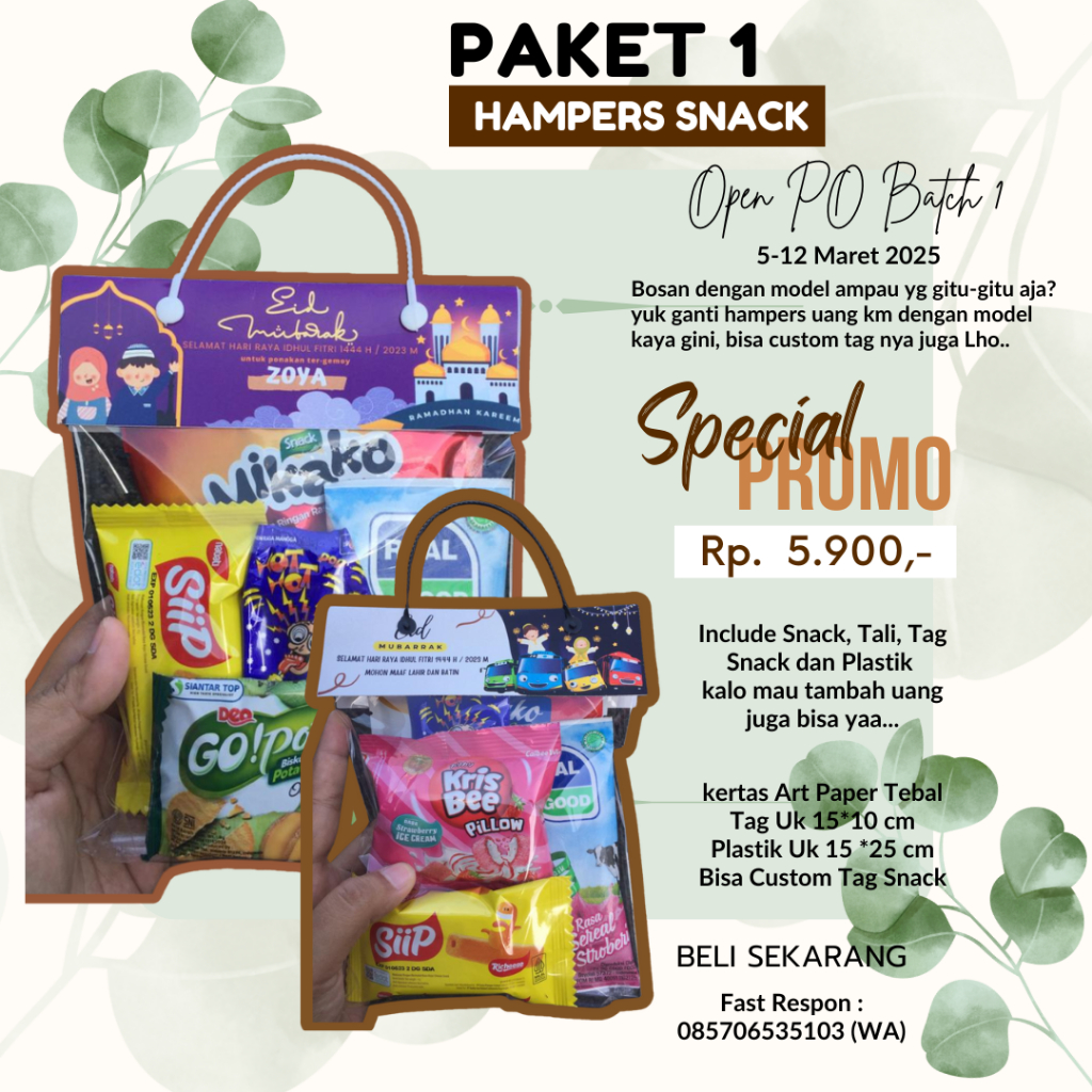 

Paket Hampers Snack Lebaran Murah untuk Anak-anak